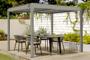 Pergola bioclimatique SANTA 3x2,5m aluminium taupe