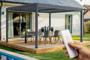 Pergola électrique bioclimatique SANTA 4x3m aluminium gris