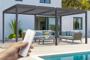 Pergola électrique bioclimatique SANTA 5x3m aluminium gris