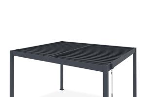 PIANA 3x2,5m fritstående bioklimatisk pergola i grå aluminium 19
