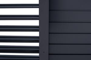 PIANA 3x2,5m fritstående bioklimatisk pergola i grå aluminium 12