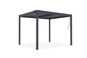 PIANA 3x2,5m fritstående bioklimatisk pergola i grå aluminium 17