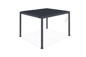PIANA 3x2,5m fritstående bioklimatisk pergola i grå aluminium 21