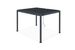 PIANA 3x2,5m fritstående bioklimatisk pergola i grå aluminium 22
