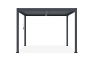 PIANA 3x2,5m fritstående bioklimatisk pergola i grå aluminium 3