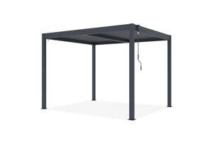 PIANA 3x2,5m fritstående bioklimatisk pergola i grå aluminium 18
