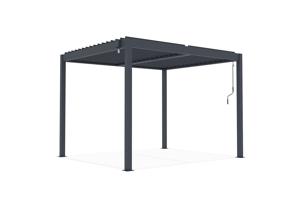 PIANA 3x2,5m fritstående bioklimatisk pergola i grå aluminium 24