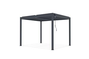 PIANA 3x2,5m fritstående bioklimatisk pergola i grå aluminium 25