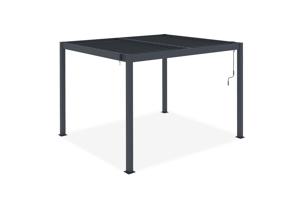 PIANA 3x2,5m fritstående bioklimatisk pergola i grå aluminium 4