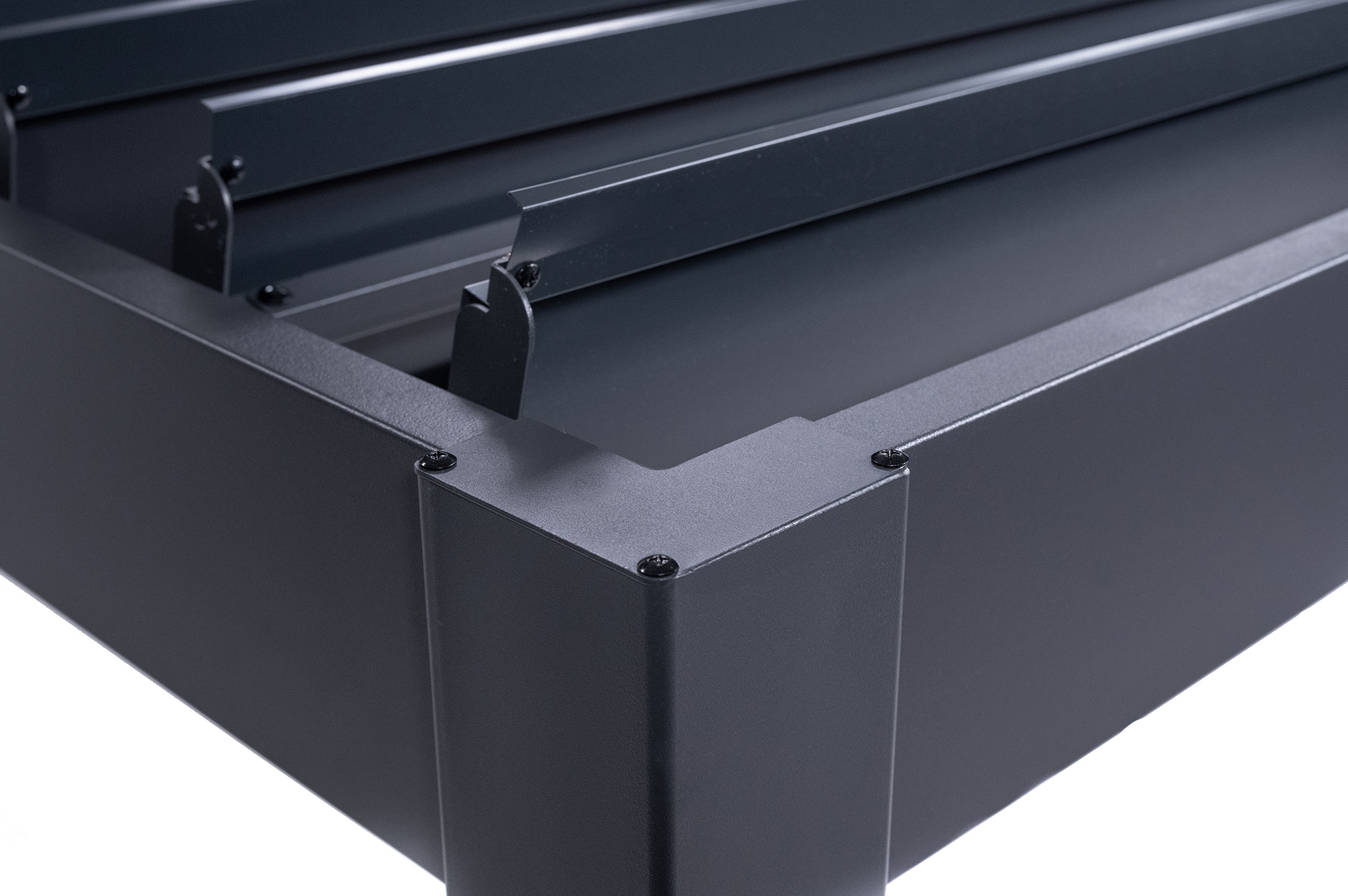 Pérgola bioclimática autoportante PIANA 3x3m en aluminio gris 9
