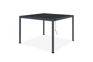Pérgola bioclimática autoportante PIANA 3x3m en aluminio gris 17