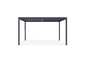 Pérgola bioclimática autoportante PIANA 4x3m en aluminio gris 3