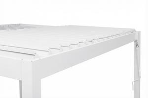 PIANA 4x3m szabadon álló bioklimatikus pergola fehér alumínium kivitelben 11