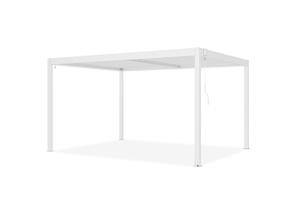 PIANA 4x3m szabadon álló bioklimatikus pergola fehér alumínium kivitelben 7