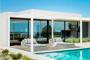 Samonosná bioklimatická pergola PIANA 4x3m z bieleho hliníka