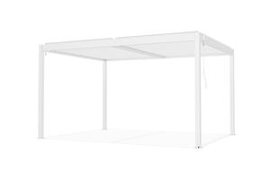 PIANA 4x3m szabadon álló bioklimatikus pergola fehér alumínium kivitelben 23