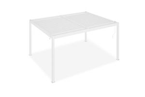 PIANA 4x3m szabadon álló bioklimatikus pergola fehér alumínium kivitelben 16