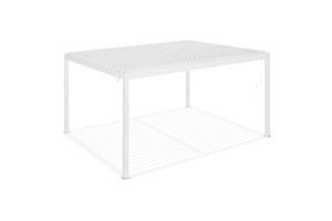 PIANA 4x3m szabadon álló bioklimatikus pergola fehér alumínium kivitelben 19