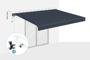 FAZZIO 4x3m semi-cassette motorized awning, grey