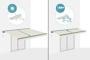 FAZZIO 4x3m beige semi-cassette gemotoriseerde luifel