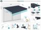 FAZZIO 5x3m grijs semi-cassette gemotoriseerd zonnescherm