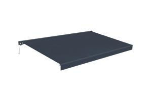 FAZZIO 5x3m grijs semi-cassette gemotoriseerd zonnescherm 10