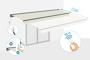 Store banne semi-coffre motorisé FAZZIO 5x3m beige