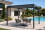 PIANA 3x2m freistehende, bioklimatische Pergola aus grauem Aluminium