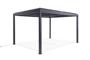 SANTA 4x3m bioklimatische motorisierte Pergola aus grauem Aluminium