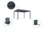 SANTA 4x3m bioklimatische motorisierte Pergola aus grauem Aluminium
