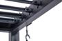 PIANA 3x2m bioclimatische aanbouwpergola in grijs aluminium