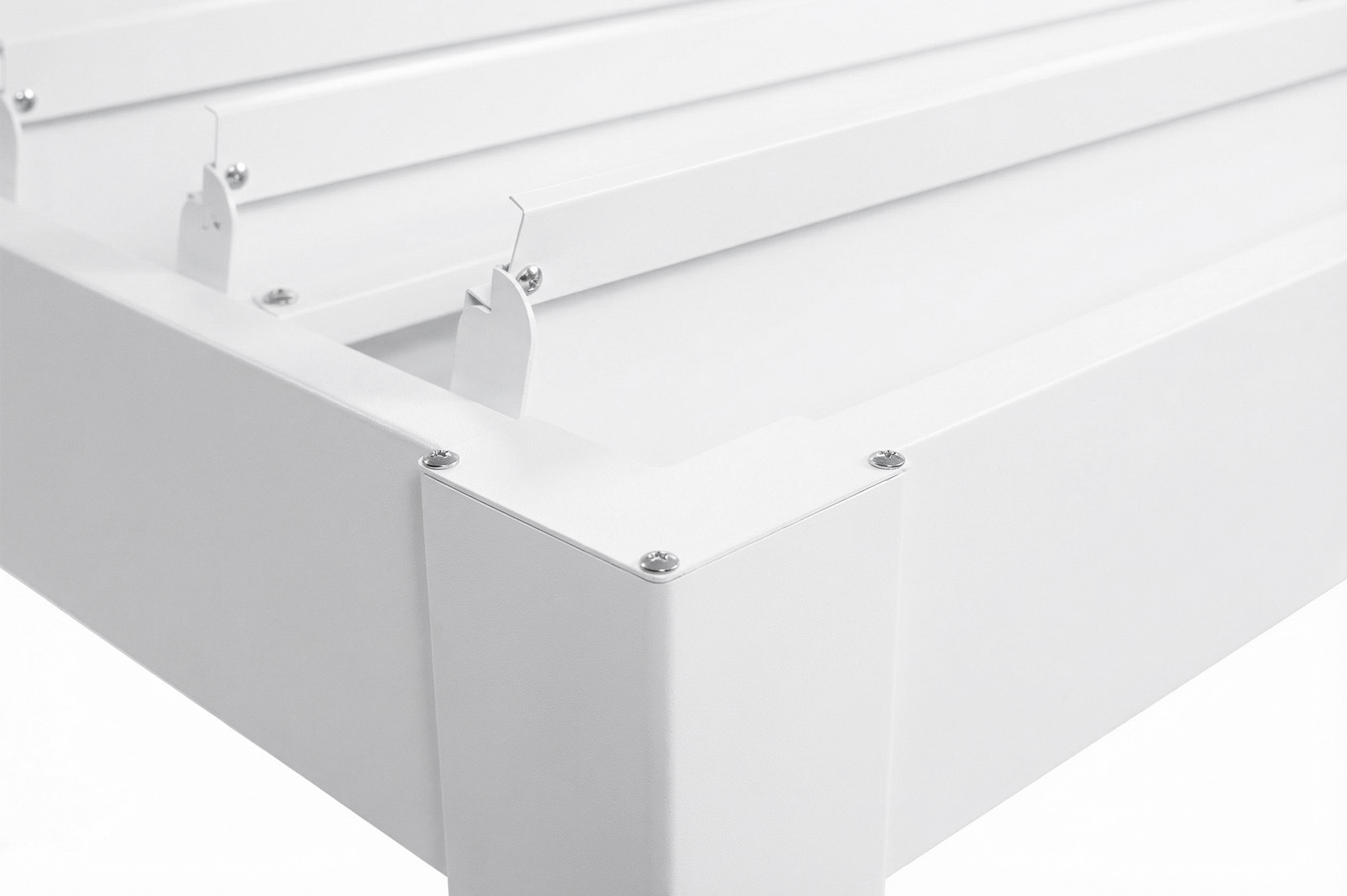 PIANA 3x3m freistehende, bioklimatische Pergola aus weißem Aluminium 14