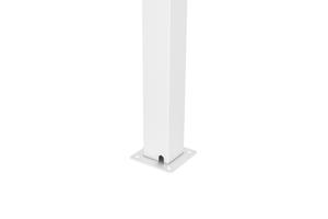 PIANA 3x3m freistehende, bioklimatische Pergola aus weißem Aluminium 15