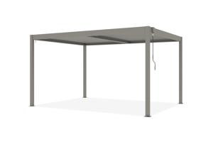 PIANA 4x3m freistehende, bioklimatische Pergola in taupefarbenem Aluminium 9