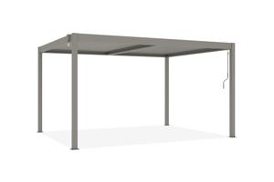 PIANA 4x3m freistehende, bioklimatische Pergola in taupefarbenem Aluminium 8