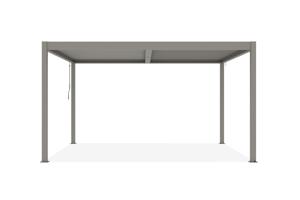 PIANA 4x3m freistehende, bioklimatische Pergola in taupefarbenem Aluminium 3