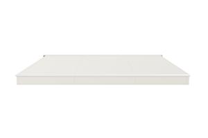 Toldo motorizado semicassette blanco FAZZIO 4m x 3m con tejido beige 9