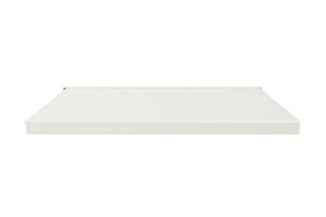 Toldo motorizado semicassette blanco FAZZIO 5m x 3m con tejido beige 9