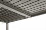 Pergola bioclimatique adossée 4x3m PIANA aluminium taupe