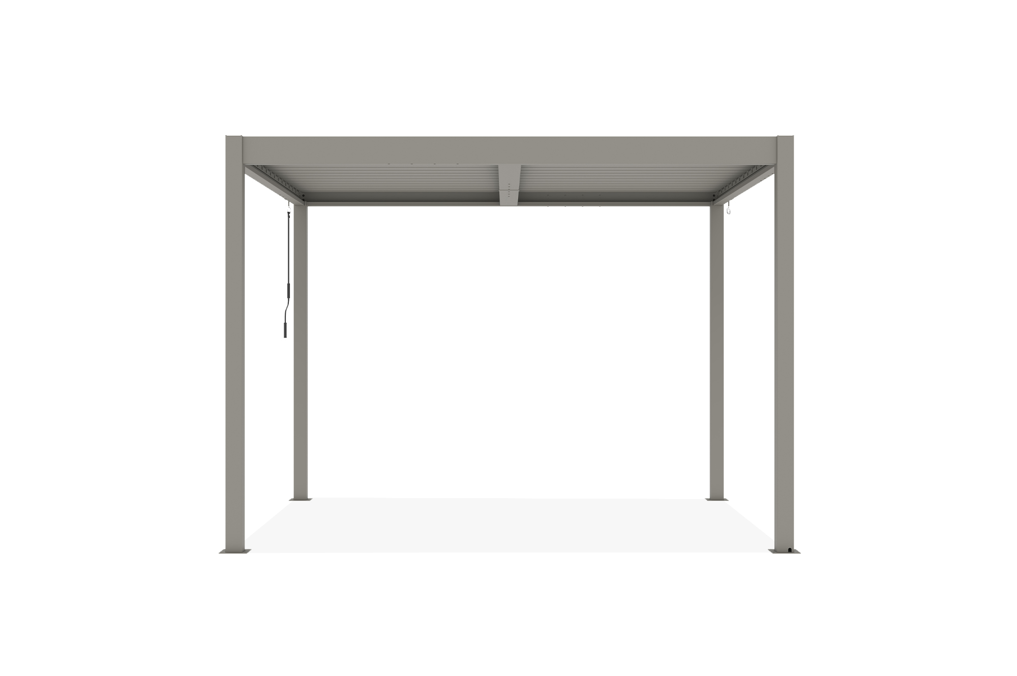 PIANA szabadon álló bioklimatikus pergola, 3x2,5m, bézs alumínium 3