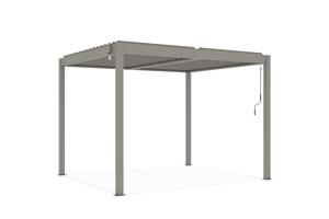 PIANA szabadon álló bioklimatikus pergola, 3x2,5m, bézs alumínium 20