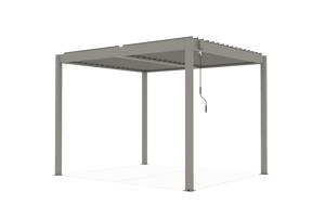 PIANA szabadon álló bioklimatikus pergola, 3x2,5m, bézs alumínium 21