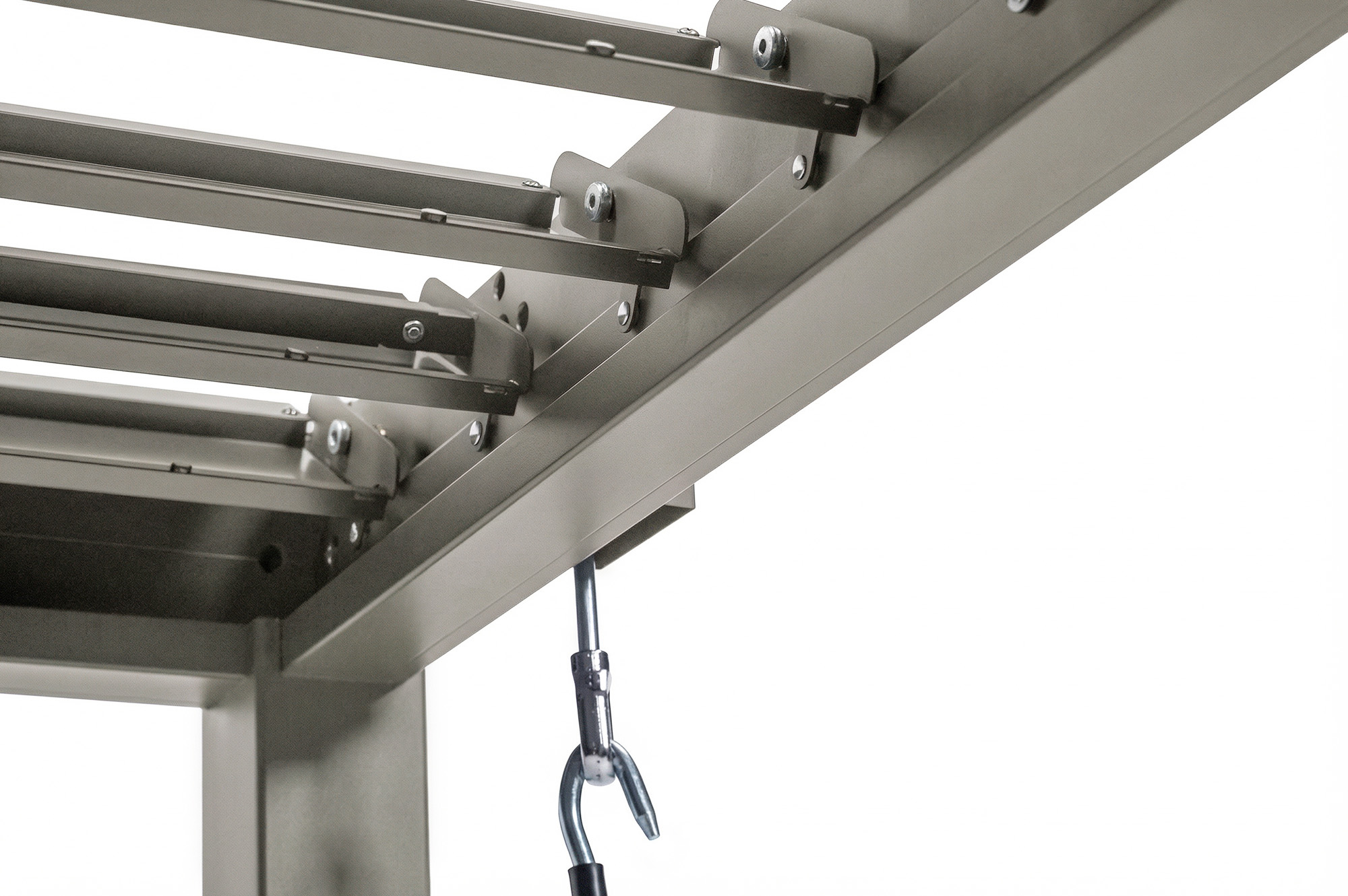 PIANA szabadon álló bioklimatikus pergola, 3x2,5m, bézs alumínium 8