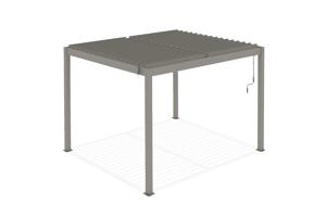 PIANA szabadon álló bioklimatikus pergola, 3x2,5m, bézs alumínium 7