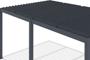 Pérgola bioclimática adosada AGOSTA 5x3m en aluminio gris