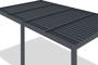 Pérgola bioclimática adosada AGOSTA 5x3m en aluminio gris