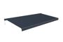 FAZZIO 6x3m semi-cassette motorized LED awning, grey, grey fabric