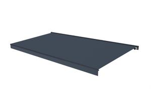 FAZZIO 6x3m semi-cassette gemotoriseerd LED-zonnescherm, grijs, grijs doek 12