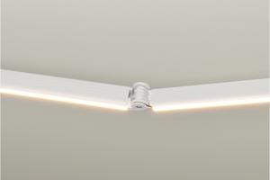 FAZZIO 6x3m semi-cassette gemotoriseerd LED-zonnescherm met wit frame en beige doek 16