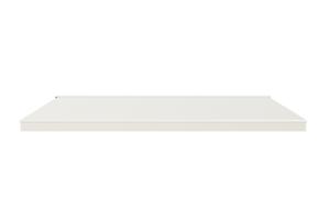 FAZZIO 6x3m semi-cassette gemotoriseerd LED-zonnescherm met wit frame en beige doek 10
